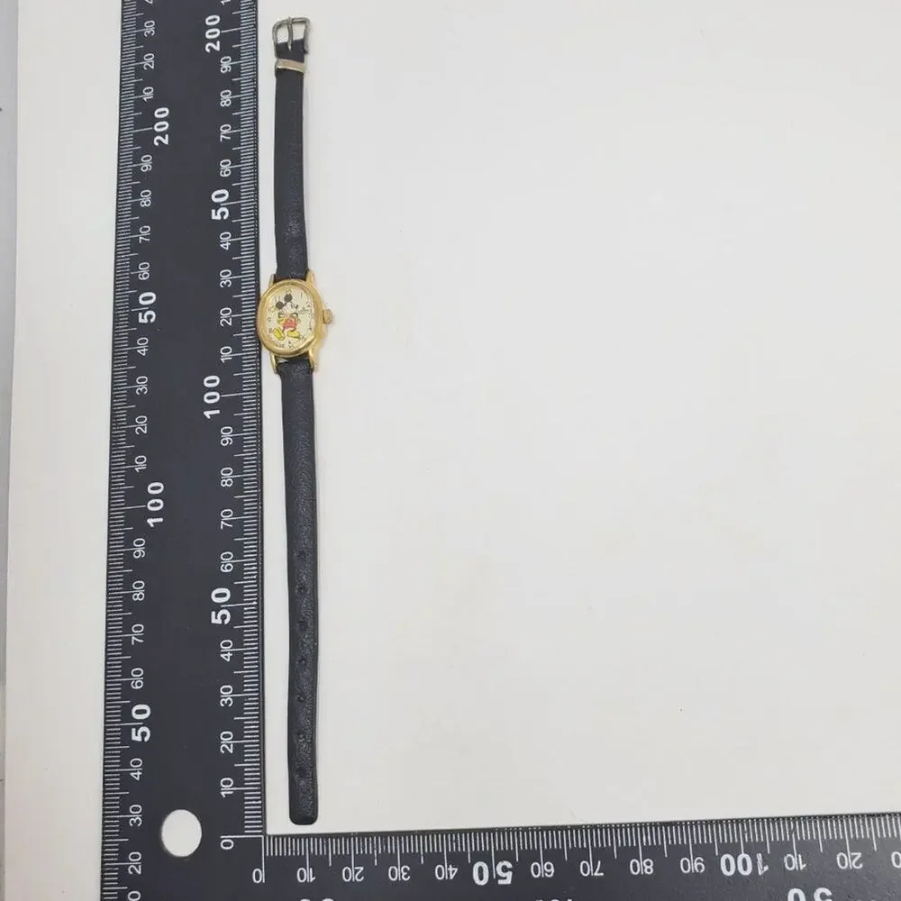 Disney X Lorus Vintage Gold-Toned Mickey Mouse Oval Watch